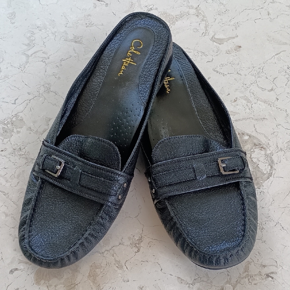 Cole Haan Dark Leather Slip-On Shoes